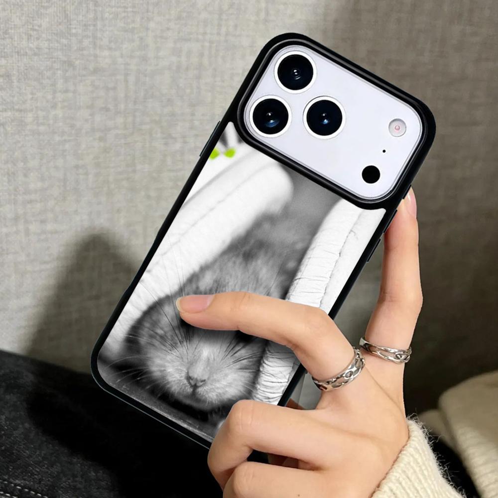Capa Case for iPhone 17 Air 16 Pro Max 15 Plus 11 13 Mini 14 12 Back Phone Cover Cute Funny Hamster