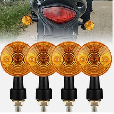4X Black Motorcycle Turn Signal Indicator Light Blinker for Yamaha Suzuki Honda