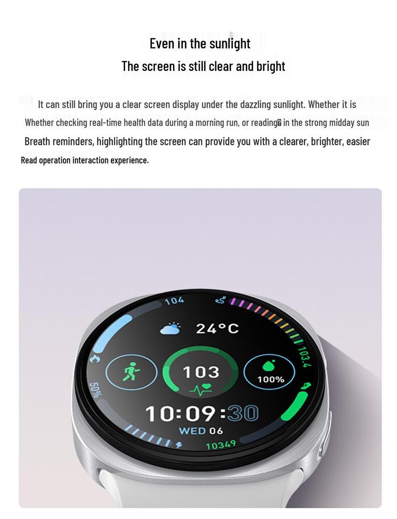 HD8mini Smartwatch: Bluetooth Calls, Heart Rate & Blood Pressure Monitoring, Waterproof Bracelet for Women's Health