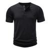 Vintage T Shirt Homme Menswear Clothing Sportwear 2026 Summer Cheap Tops Short Sleeve Solid Color Button Designer Man Camisetas