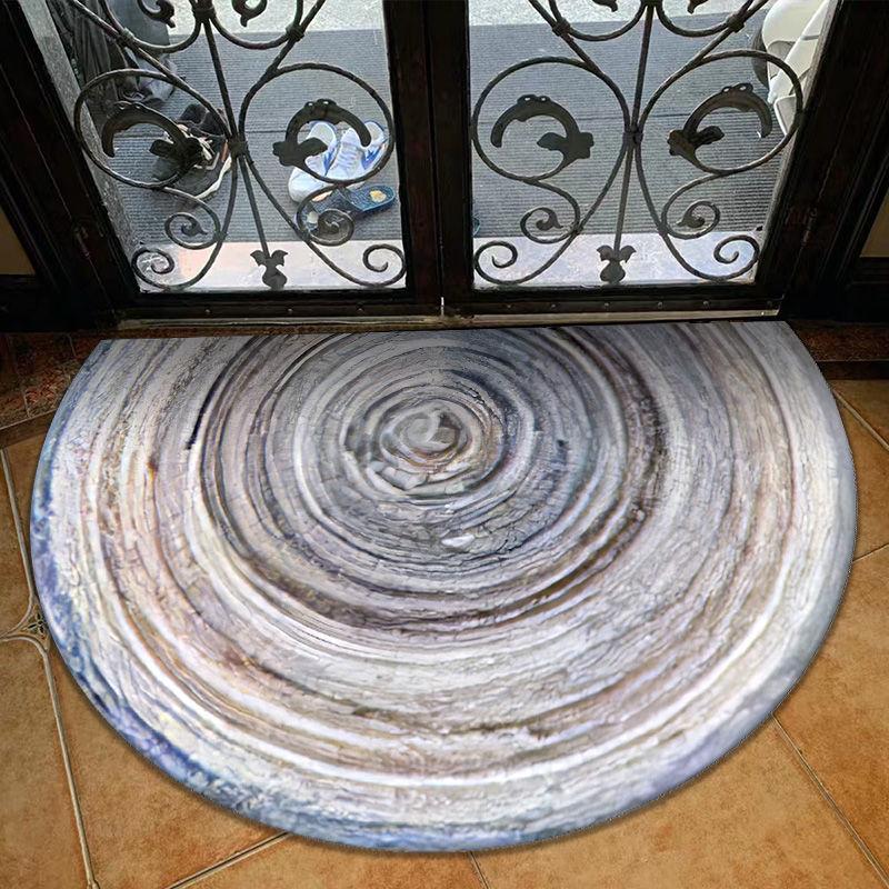 

Полукруглый коврик для входной двери Домашний ковер Коврик для педали Коврик для двери в спальню, ванную комнату Противоскользящий коврик для двери 50*75cm