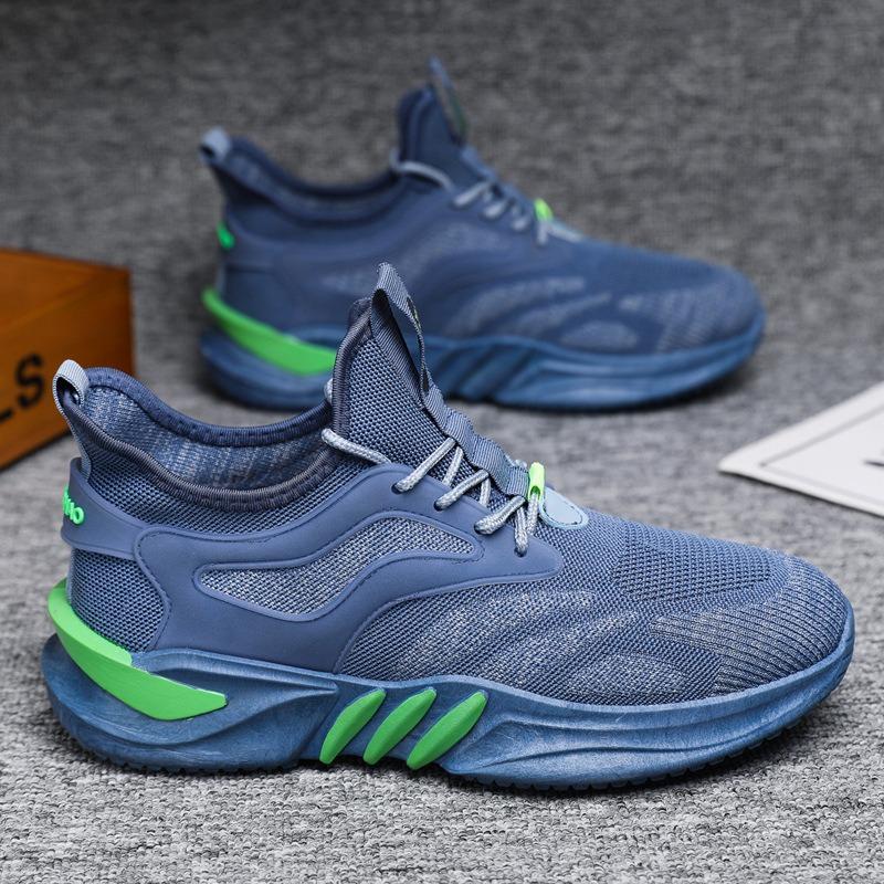 Sports Men's Shoes Autumn Fashion Breathable New Lace-up Niche Trendy Shoes Casual Sports Men's Coconut Men's Shoes