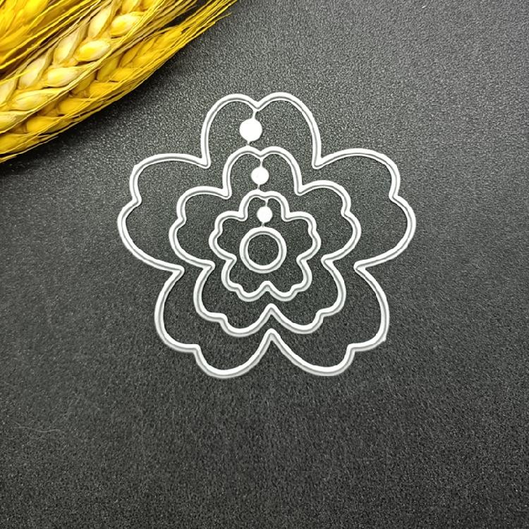 Flower Leaf Die Cut Flower Cutting Dies Scrapbooking Templates for Card Making Packaging Carbon Steel Die Cut Templates