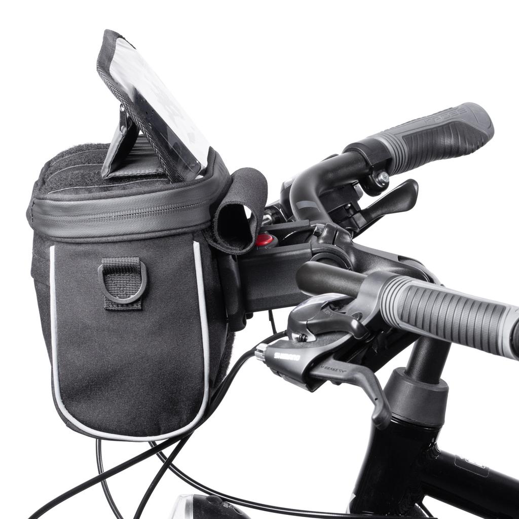 Wozinsky 4L Black Bike Handlebar & Shoulder Bag
