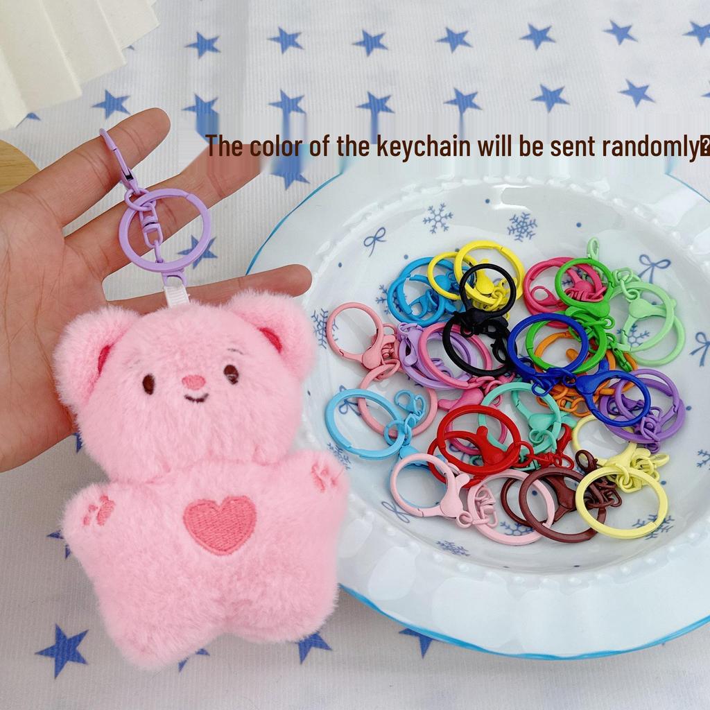 Heart Plush Doll Pendant - Cute Cartoon Gift for Best Friends & Students