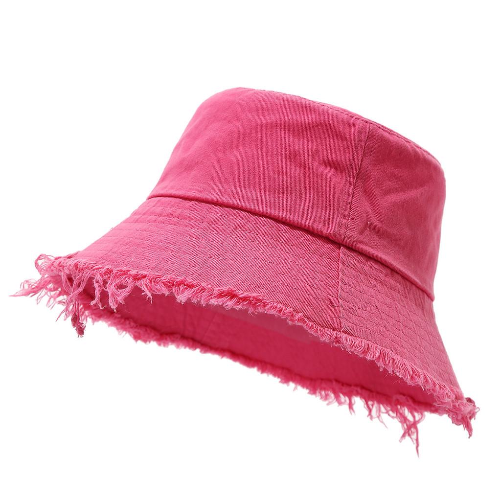 Cotton Vintage Sun Hat With Wide Brim For Summer Outdoor Casual Women