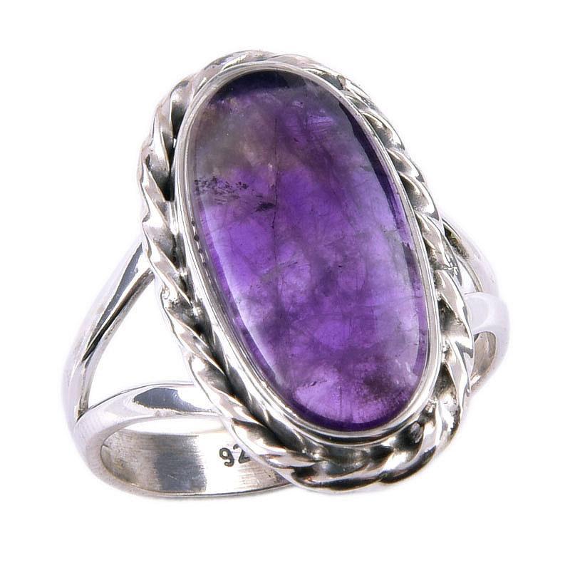 Natural Cacoxenite Gemstone 925 Solid Sterling Silver Jewelry Ring Size 7 K0y75