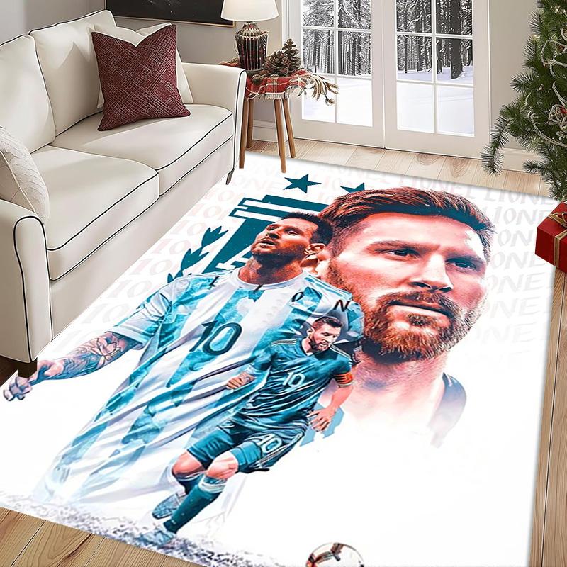Ziel Messi: Triumph Rosa Teppich Fußmatte Druck Schutzpolster Kunst Badezimmerteppich