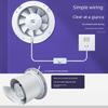 Exhaust Fan for Bathroom, Powerful Silent Household Wall-Mounted Window Duct Exhaust Fan, Toilet Exhaust Fan