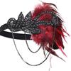 Masquerade Party Hair Accessories Korean Style Headband Sequin Hair Band Feather Headwear