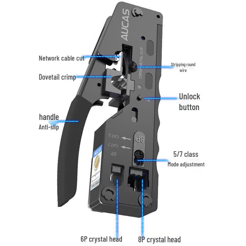 AUCAS Multi-function Network Cable Crimping Tool
