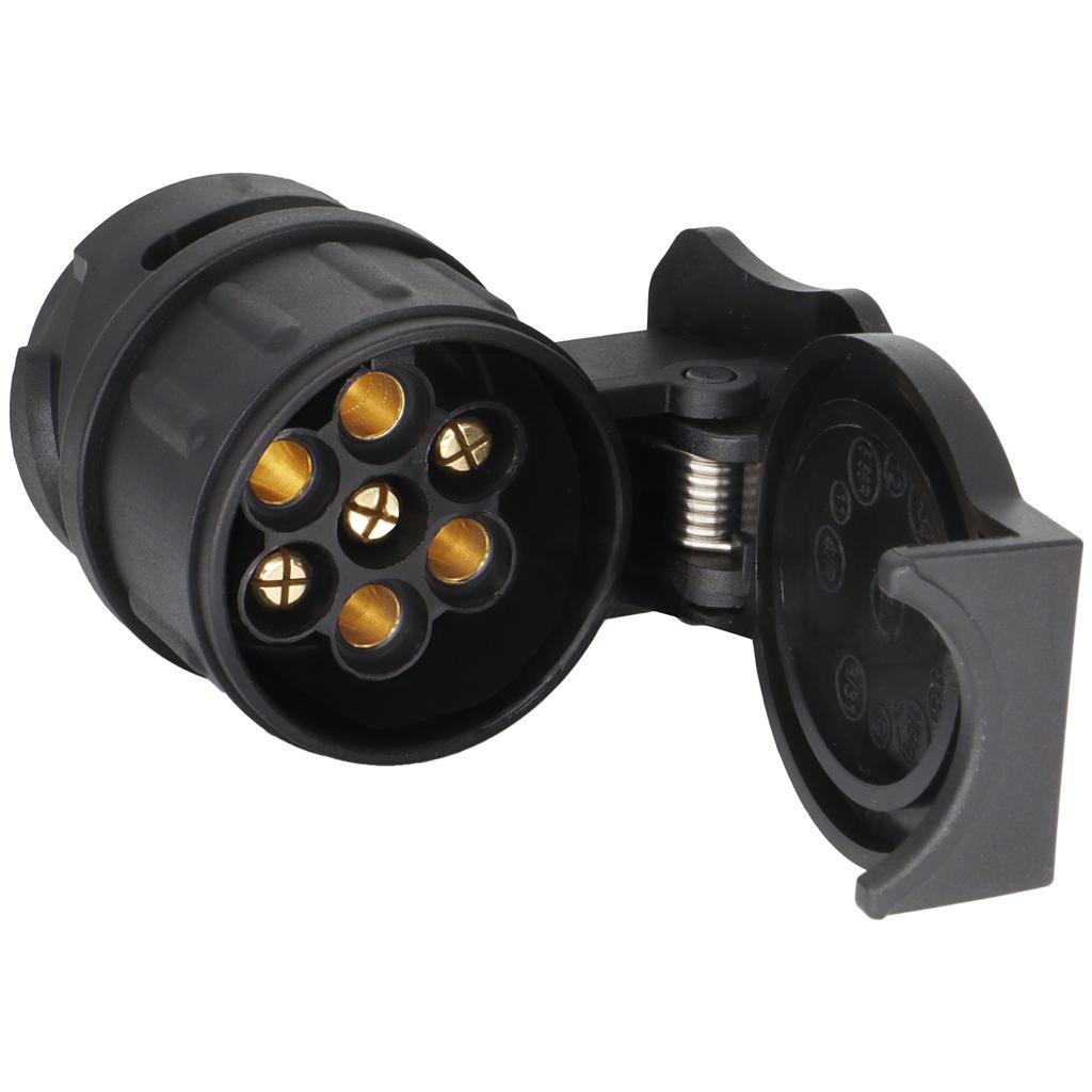 Adaptateur de remorque de prise 13 broches à 7 broches, prise électrique de caravane, connexions de protection durables et étanches, remorquage 43TGSA
