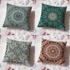 Boho Mandala Floral Muster Kissenbezug Premium Komfort Wendbar Kissenbezug -Zwei in Einem Design für Jeden Raum & Auto Innenraum