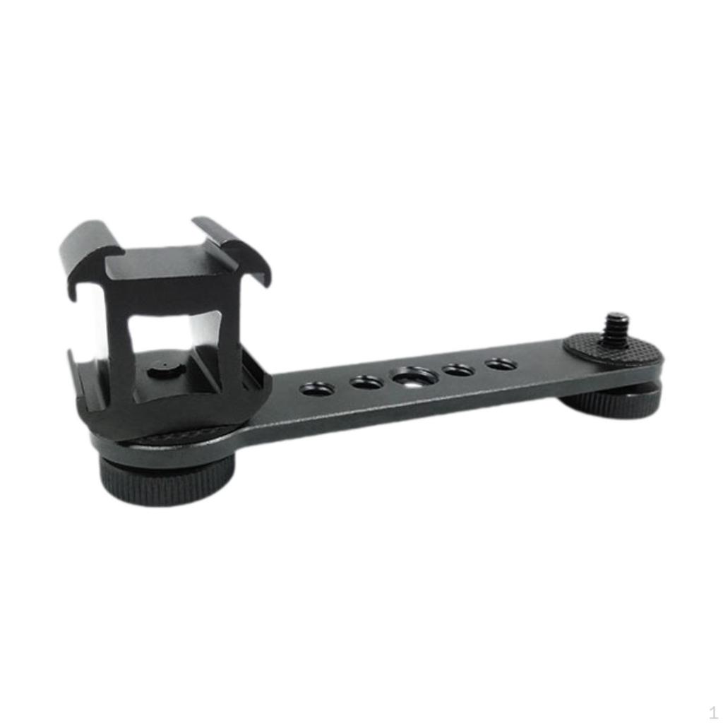 Dreifach-Kaltfußhalterung Erweiterung 1/4-Zoll-Schraube Blitzlichtstativ Zubehör