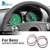 Real Soft Carbon Fiber Trim Sticker For Mercedes Benz SLK R171 2004 2005 2006 2007 2008 2009 2010 Speedometer Frame Accessories