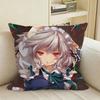 SakuyaS IIzayoi TTouhou Square Sofa Pillow Cover Solid Color Living Room Home Decor Cushion Case