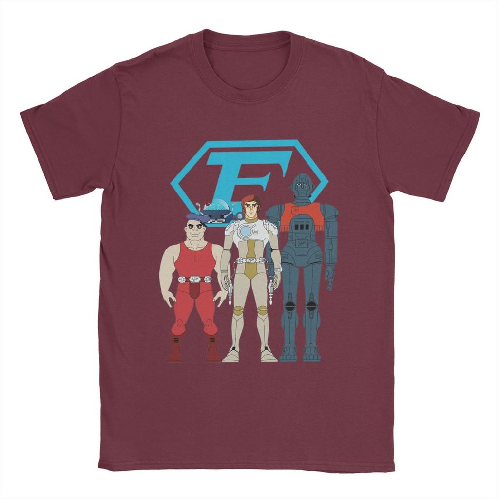 Volnočasové pánské tričko Captain Future s kulatým výstřihem, bavlněná trička s krátkým rukávem, grafické topy