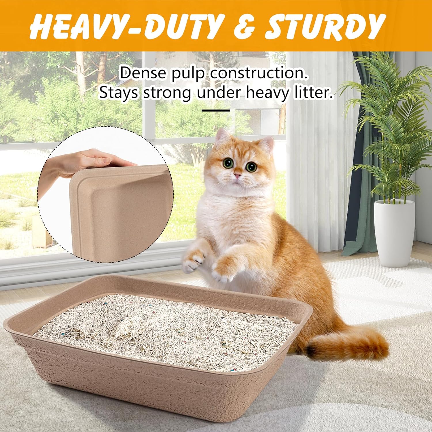 

Disposable Cat Litter Box(9-Pack), Large Litter Boxs for Cat Travel Home Use United States
