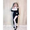 Halloween Adult Costume Women Vampire Sexy Cross Nun Costume Cosplay Uniform Dress