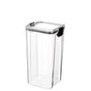 Transparent Square Kitchen Storage Jar for Snacks, Dried Fruit, Grains, Spices, and Tea