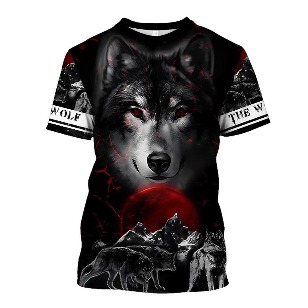 Animal T Shirt For Men Tiger 3d Print Short Sleeved Fashion O-Neck Pullover Oversized Men's Clothing Casual Street T-Shirts