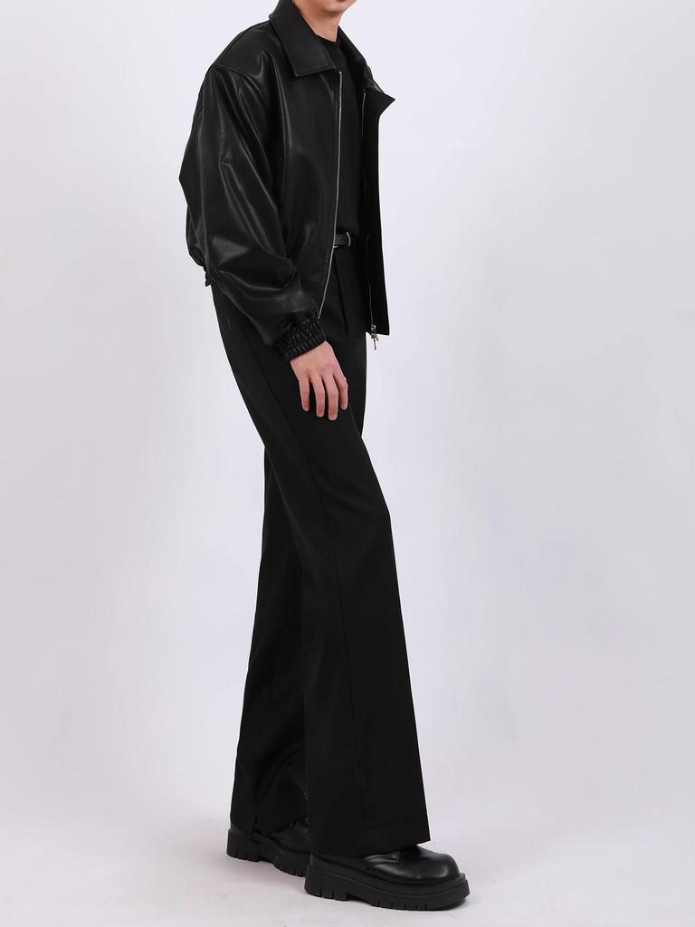 Herfst Trendy Koreaanse Stijl PU Leer Reversjas - Casual Cool Streetwear