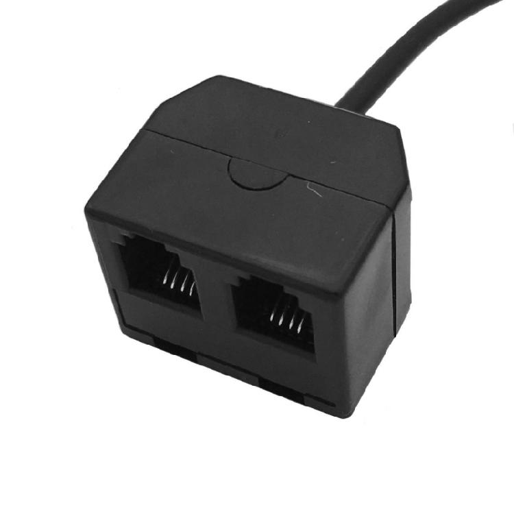 Compactly RJ9 Telephone Training Adapter Y Splitter for Easy Setups and Reliable Connection in Office Environment
