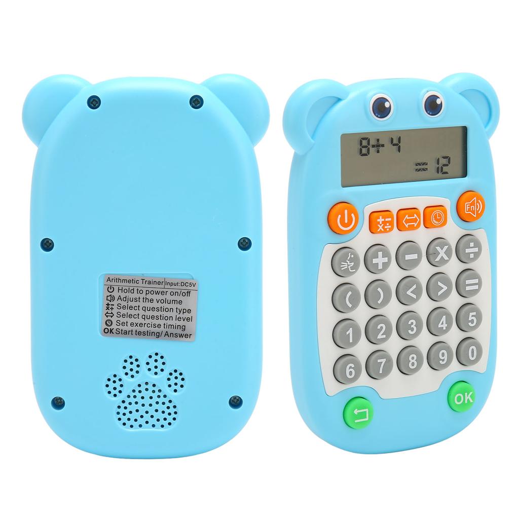 Arithmetic Exercise Toy Digital Display Voice Prompt 27 Keys USB C Arithmetic Training Machine for Kids Education