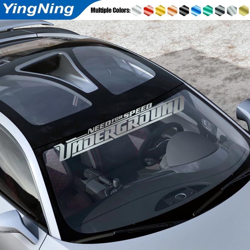 Need Speed Racing Videospiel Stil Autoaufkleber Underground Vinyl Windschutzscheiben-Aufkleber Wasserdicht Reflektierend Auto-Fensterbanner