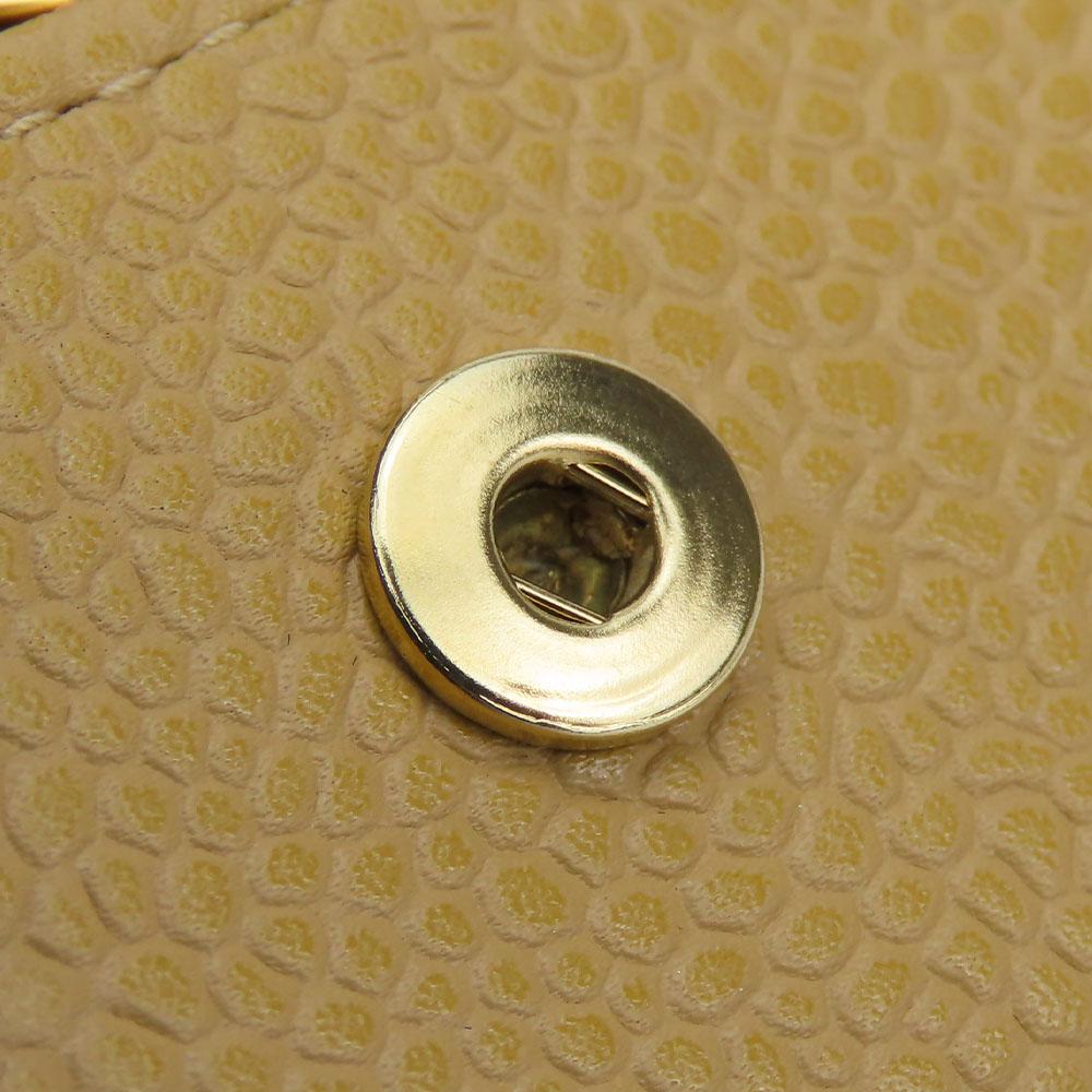 USED CHANEL Key holder  six hooks Caviarskin beige 8th