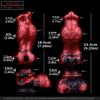 ELKKOST Fantasy Dragon Knot Dildo Silicone Realistic Dog Monster Dildos Anal Sex Toy with Sucker Alien Penis For G Spot Prostate