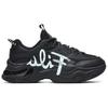 Fila Fusion Bubble Shoes Comfortable Versatile Shock Absorbing Durable Low Top Dad Shoes Women Sneaker Black T12W231304FBW