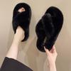Zhuoyu Mao Mao Slippers Women's New Spring and Autumn Premium Sense External Wear Muffin Thick Bottom Maternity Cotton Slippers