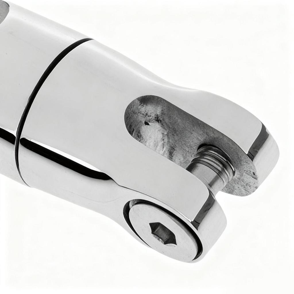 Boat Fasten Swivel Connector Two Section Replacement Accessories Stainless Steel Heavy Duty Boat Rotating Connector For