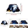 Horror 3d Wall Art Sticker For Halloween Haunted House Decor Waterproof Pvc For Kitchen