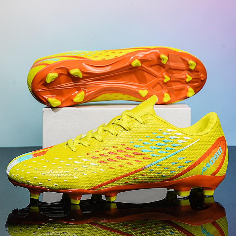 New Long Nail Youth Football Shoes Non-slip and Wear-resistant Competition Training Shoes Adult Broken Nail Sports Shoes Men