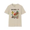 Oh Hert/ Stripfiguur Stijl Kerstman Crash T-shirt/ Unisex Softstyle T-shirt