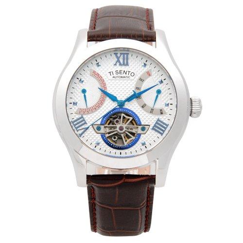 [TISSENTO] TISSENTO Men's Automatic Skeleton Leather Watch TS50091