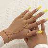 Boho Creatieve Eenvoudige Kristallen Vingerarmband Voor Vrouwen Gouden Kleur Schakelkettingen Verbinden Hand Harness Armbanden Y2K Sieraden Cadeau