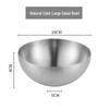 Korean Style Large Stainless Steel Bowl for Salads, Soups, Noodles, BBQ, and Bibimbap Cooking