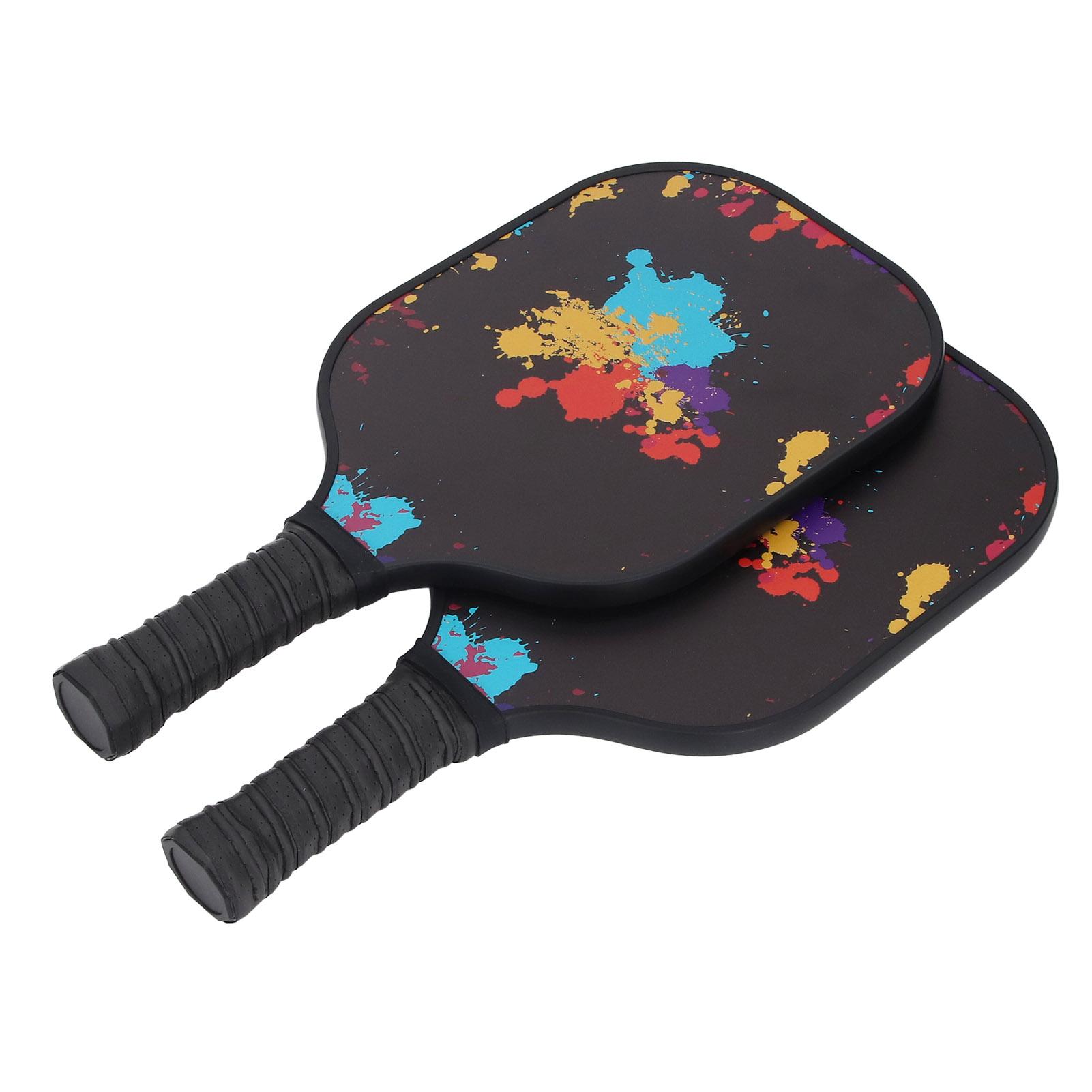 

Набор из 2 ракеток для пиклбола, углеволокно, силикон, ПУ, ПВХ, всплеск красочных пигментов, пиклбол