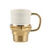 Creative Golden Spark Plug Ceramic Mug Breakfast Milk Tea Cup Home Afternoon Tea Coffee Cup Office Drinking Mug Home Decoration
