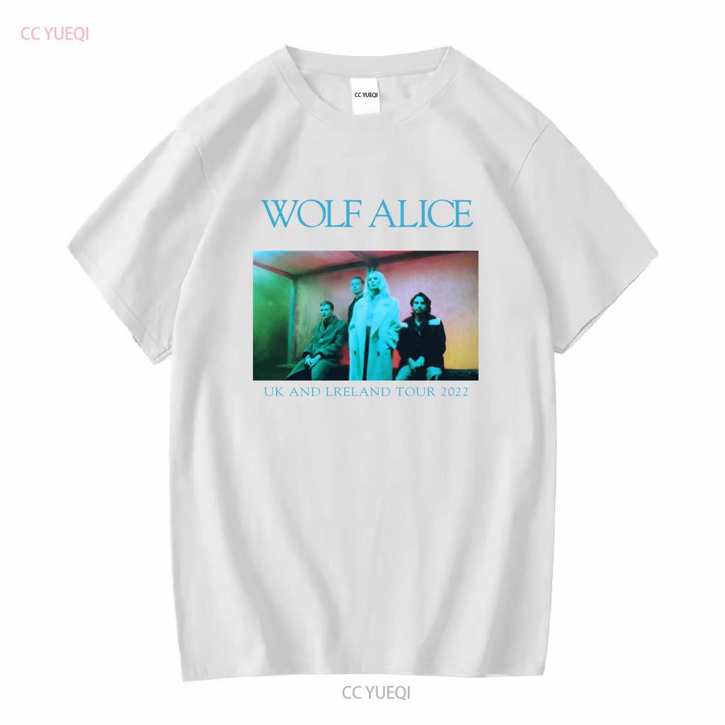 Wolf Alice Lipstick Tour T Shirt Cotton Black Unisex S To 5xl Hc1393 Vintage Washed Designer Clothes Stretched Stylish Homme Soft