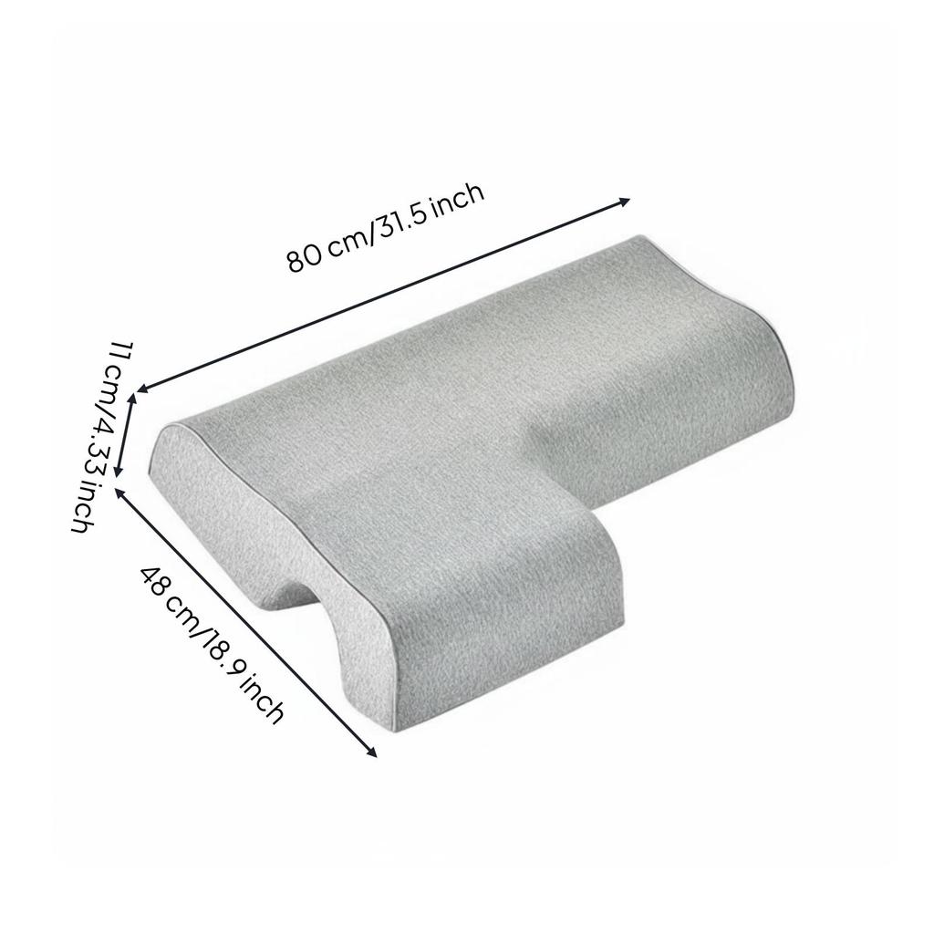 Couples Pillow Ergonomic Couple Contoured Support for Spouses, Boyfriends