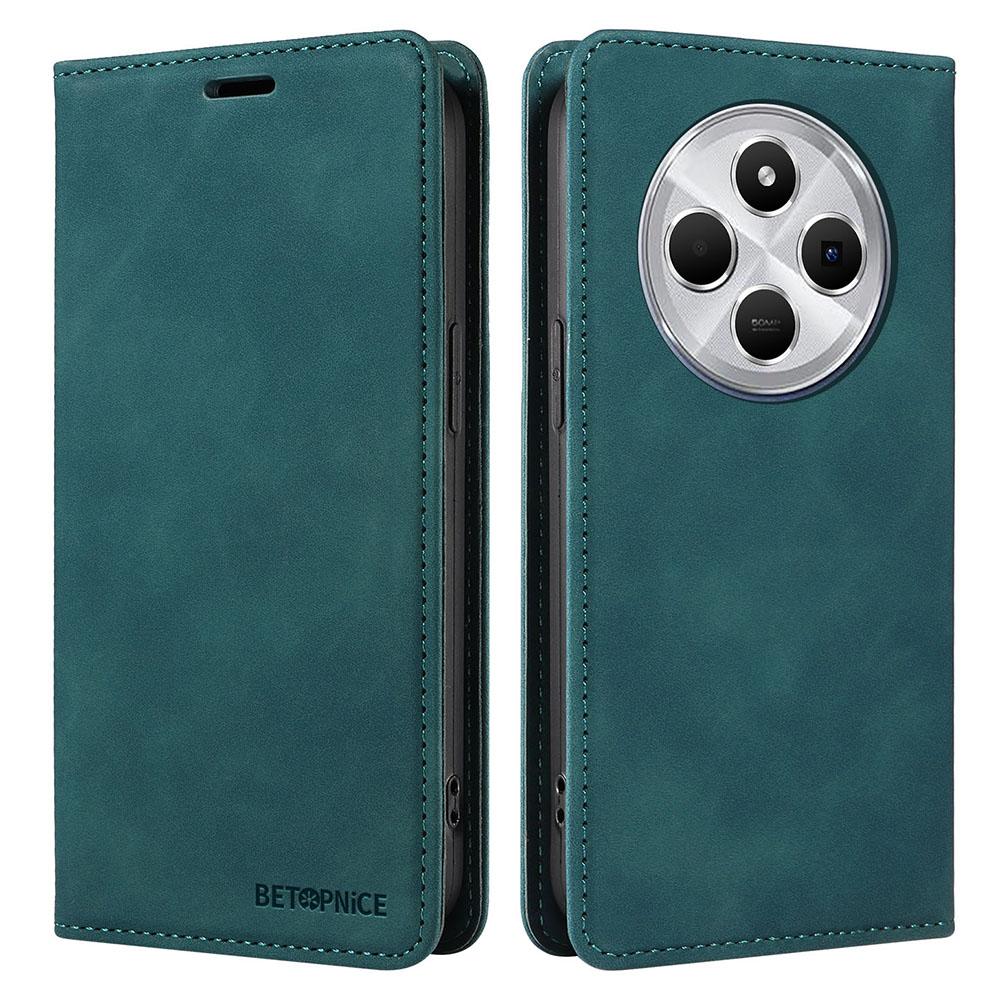 

BETOPNICE For Xiaomi Poco C75 4G/Poco M7 5G/Redmi A3 Pro 4G/14R 5G/A4 5G/14C 5G/14C 4G Wallet Case Leather Phone Cover with Stand Green