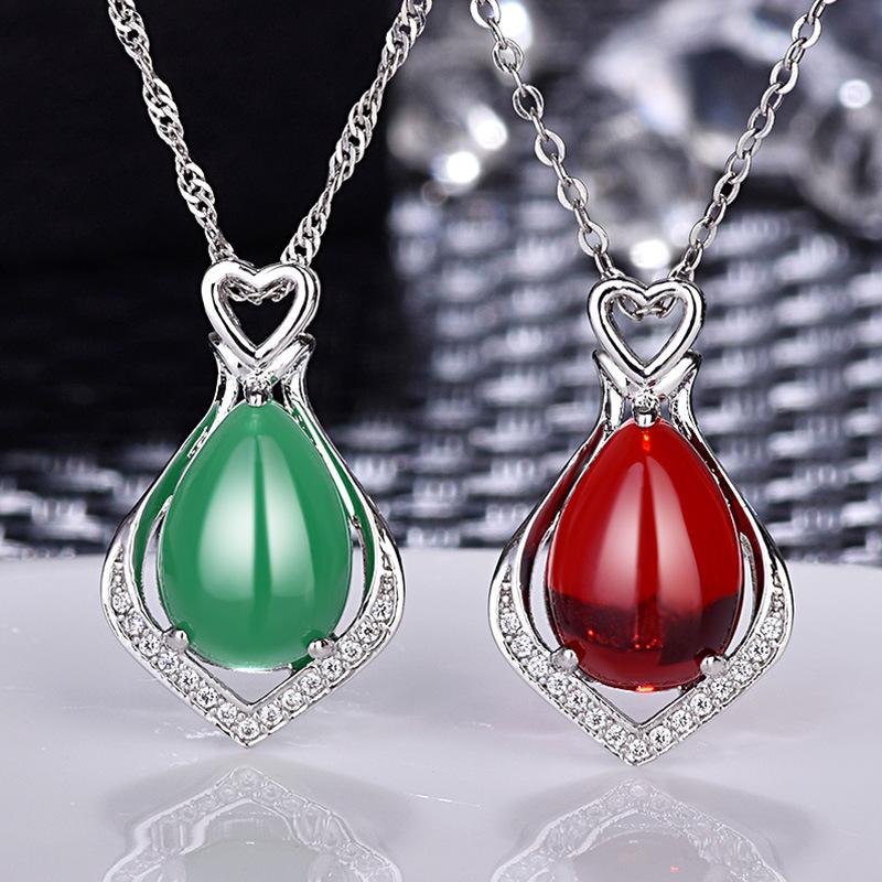 Lindon Damen-Halskette mit Anhänger, Kupferlegierung, Zirkon, modisches Geschenk