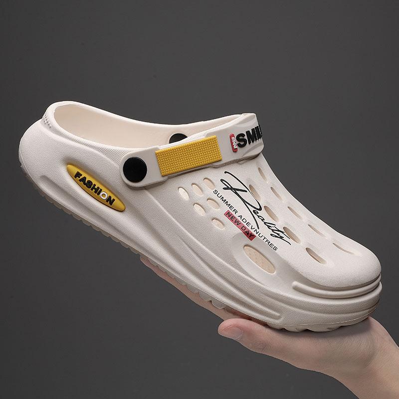 Letné dreváky Papuče Pánske Drevené Papuče Mäkká podrážka Priedušné Plážové papuče Pánske domáce papuče Vonkajšie protišmykové papuče