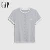 GAP Women's Faux Layer Embroidered Logo Slim Fit T-Shirt