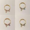 Stainless Steel Bracelet With Water Diamond Heart Bear Pendant For Women Girls Gift