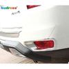 For Jeep Compass 2011 2012 2013 2014 2015 Chrome Car Rear Bumper Fog Light Lamp Cover Trim Tail Foglight Bezel Trims Accessories
